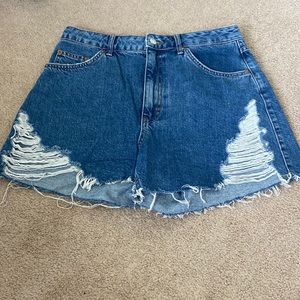 Top shop jean shorts